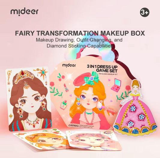 3-in-1 DIY Princess Dress-Up Fashion Design Kit