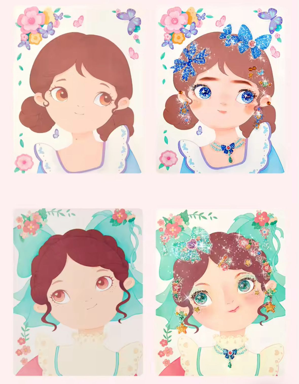 3-in-1 DIY Princess Dress-Up Fashion Design Kit