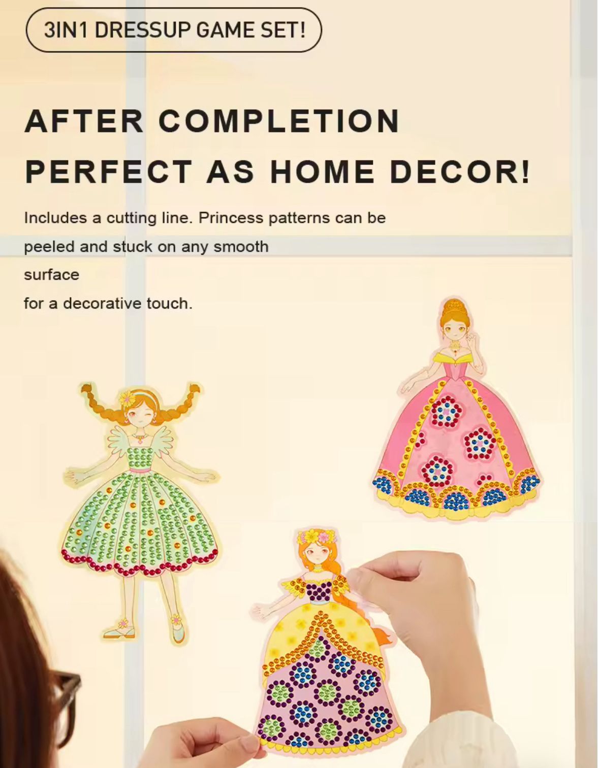 3-in-1 DIY Princess Dress-Up Fashion Design Kit